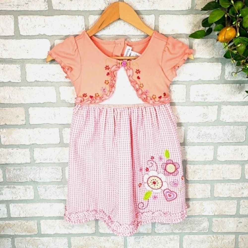 YOUNGLAND Casual Short Sleeve Dress Size 5
